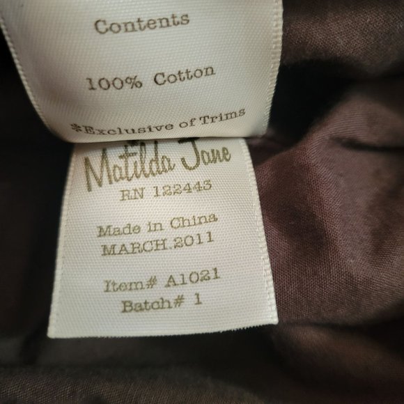 Matilda Jane L Gray Zippered Skirt Pockets Modest HARRIET You and Me - Picture 6 of 10